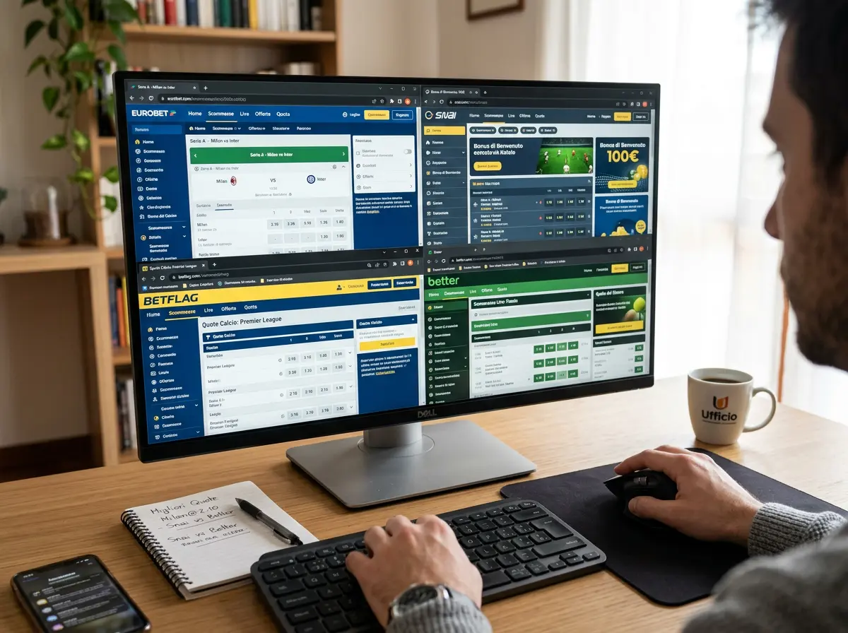 Comparazione quote tennis tra diversi bookmaker