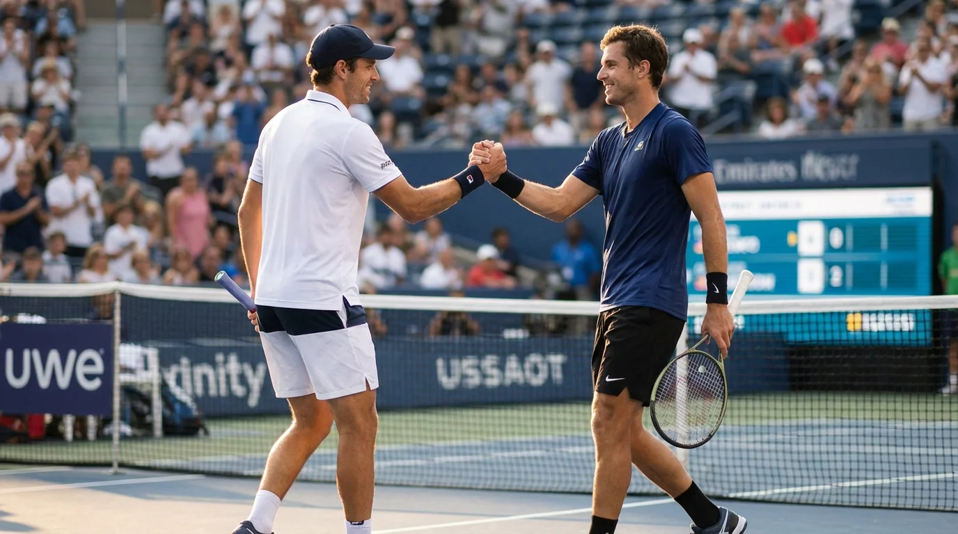 Schermo con quote live durante un game di tennis